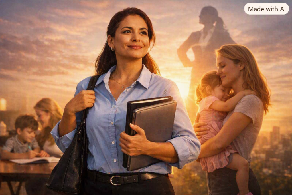Mulheres provedoras do lar transformam desafios em inspiração, equilibrando carreira e família com coragem e determinação.